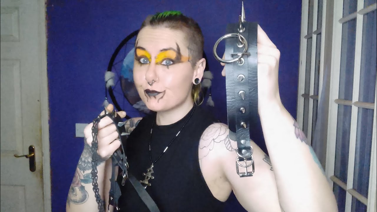 my choker collection #goth #chokerset #choker #gothgirl #alternative