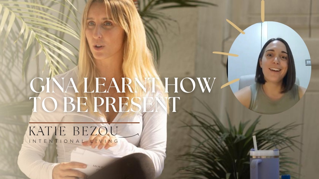 Gina learnt how to be present and overcome anxious thoughts