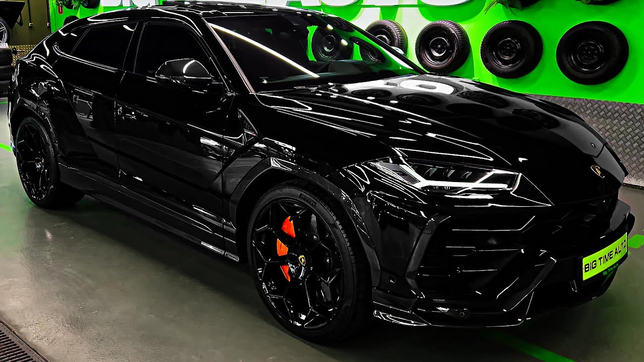 Lamborghini Urus Black (2024) - Sound, interior and Exterior (Wild)