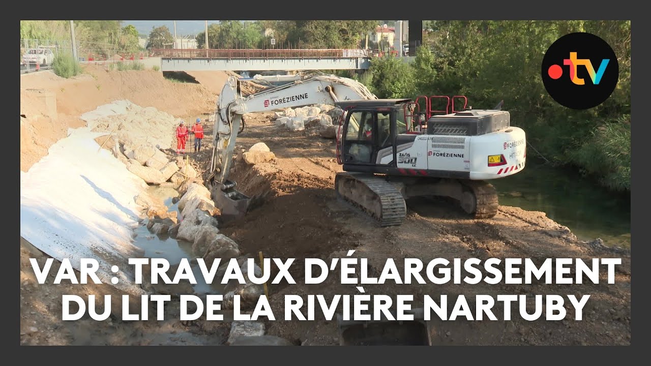 Dans le Var, le lit de la rivière Nartuby élargi pour réduire les inondations