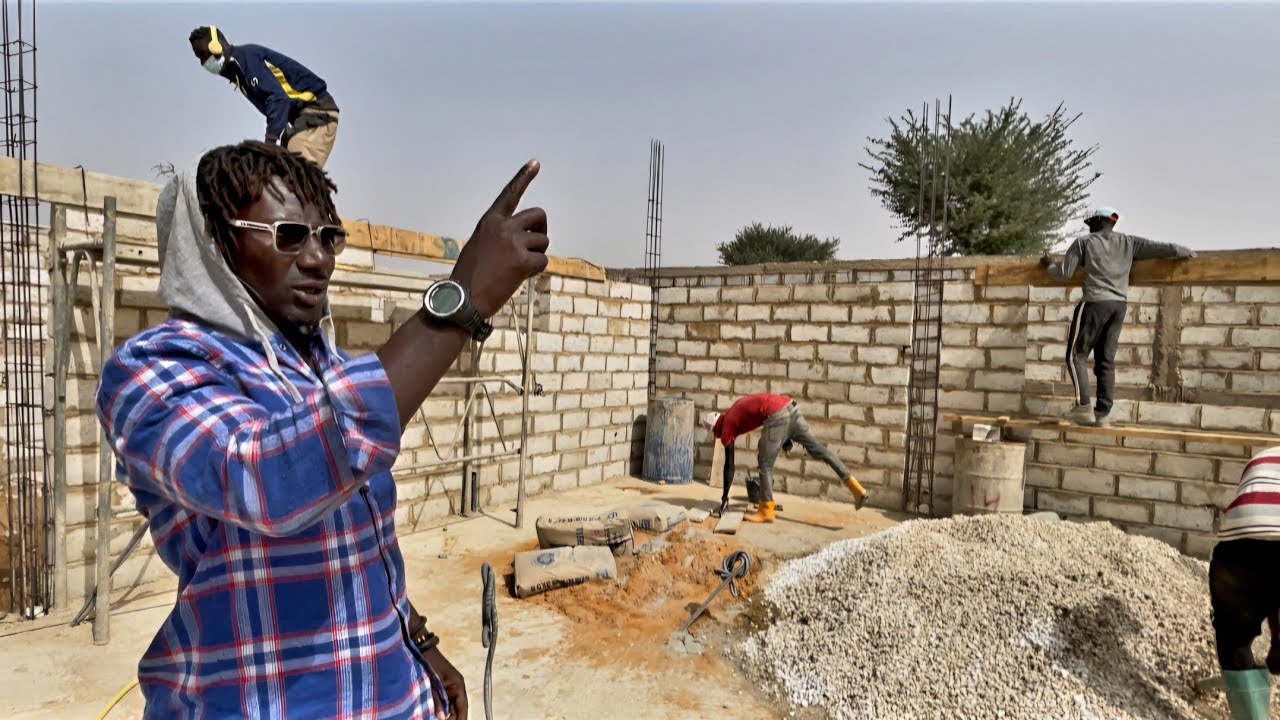Walls going up on 3-bedroom house in Malicounda  | Living in Senegal 🇸🇳