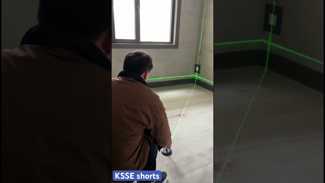 Laser level tips for tiling and plastering #construction #feed #constructiontools