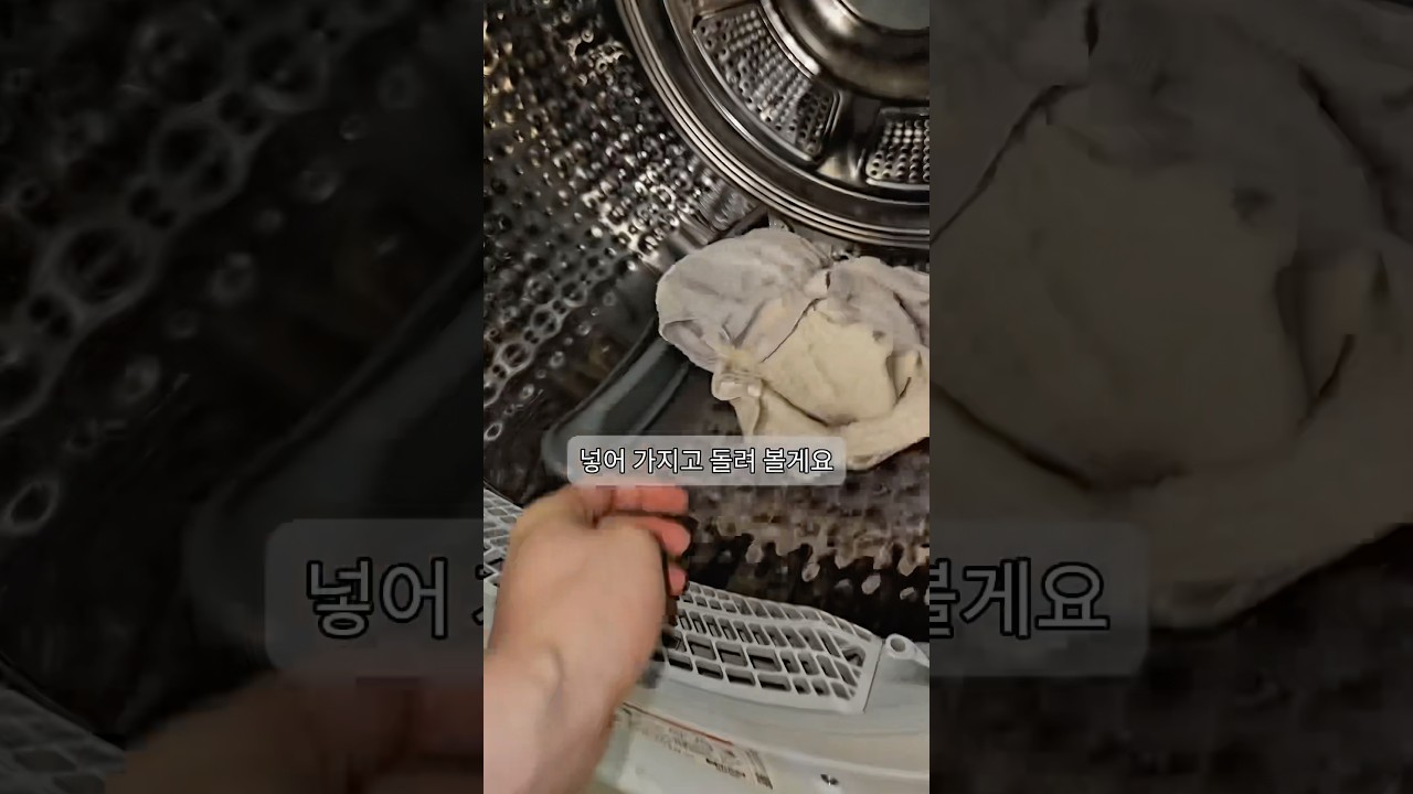요즘 유행하는 건조기로 아이스크림 만들기?