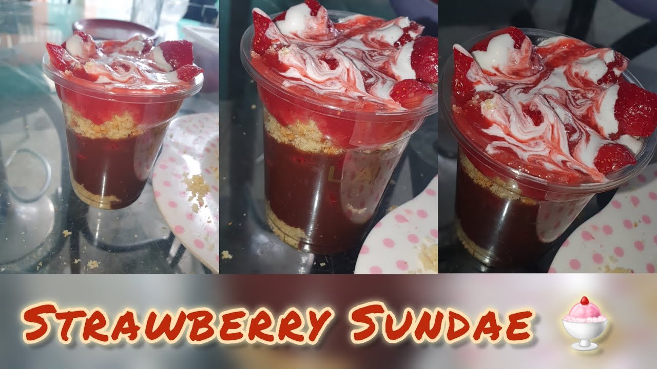 Easy & Delicious Strawberry Sundae Recipe 🍓🍨 | Perfect Summer Treat!