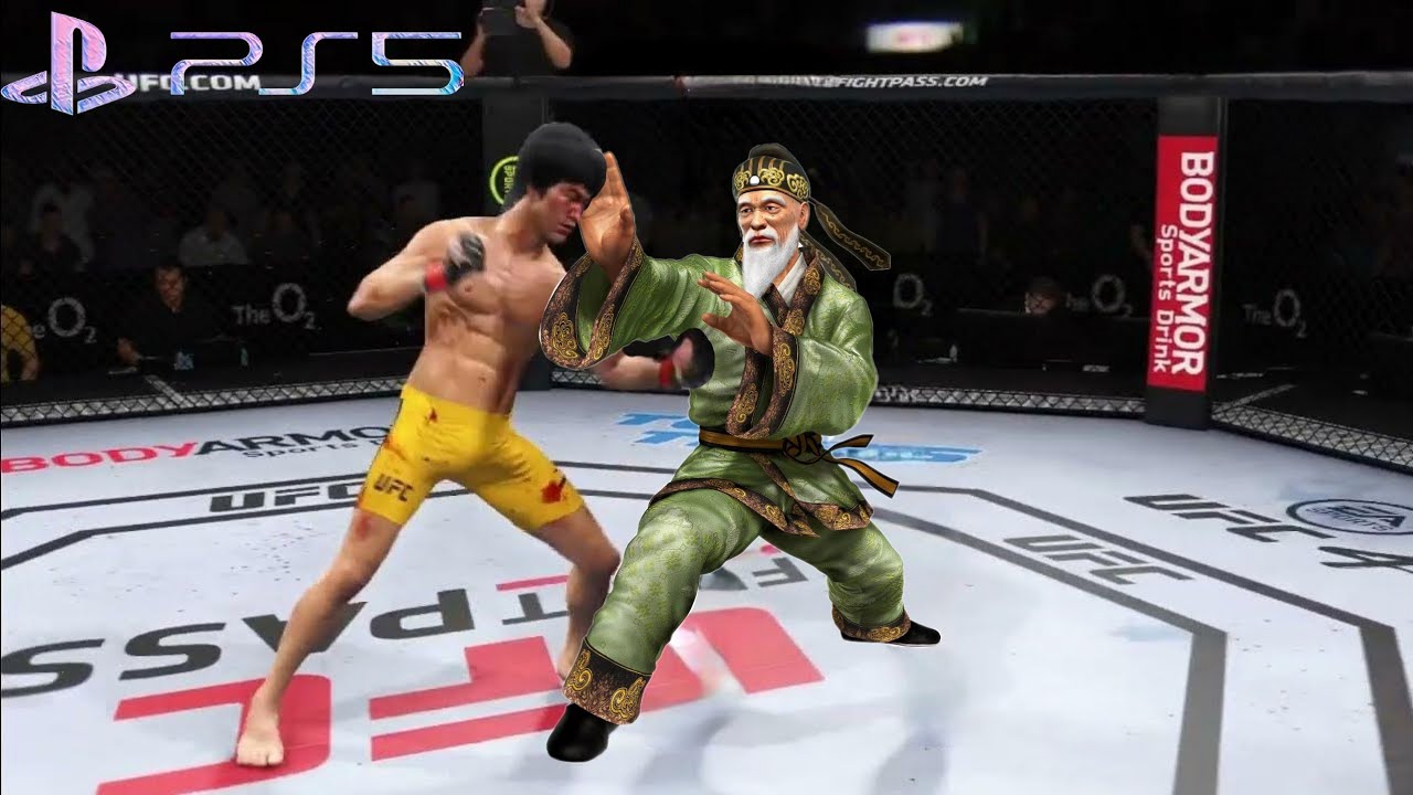 UFC4  Bruce Lee vs Old Yoshimoro EA Sports UFC 4