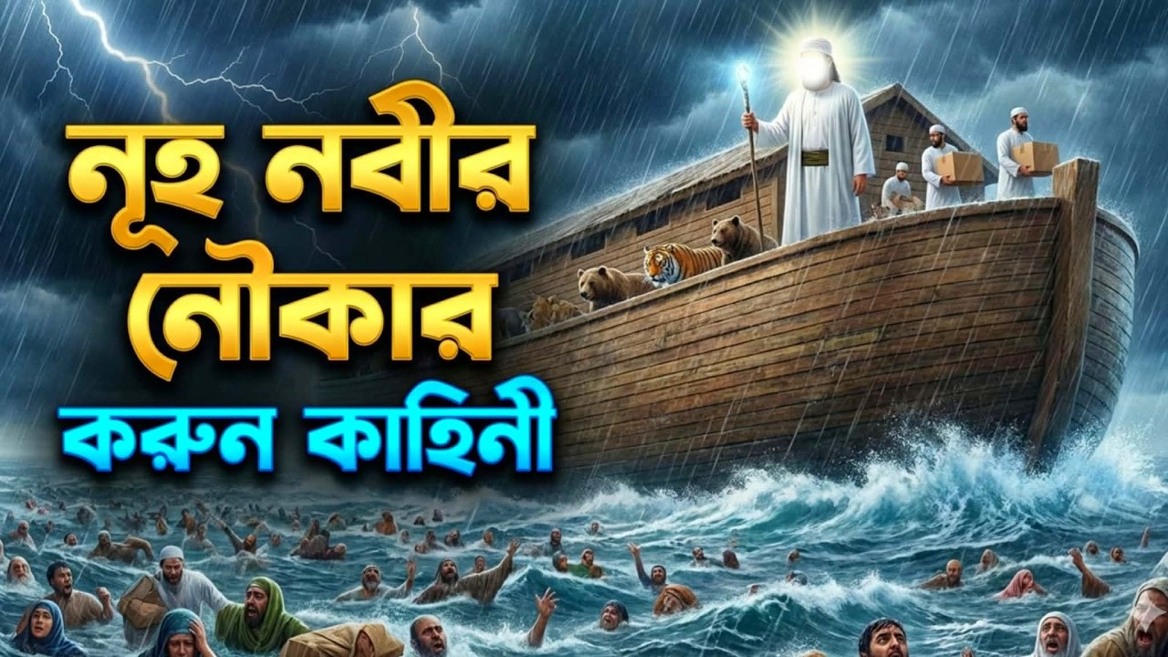 নূহ নবীর নৌকার করুন কাহিনী | The history of Prophet Noah | islamic video | MD Rabbi IS