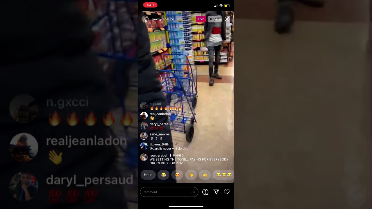ROWDY REBEL AND GS9 MEMBER GOES TO THEIR HOOD STORE BUYING EVERYONES GROCERIES FOR THE HOLIDAYS