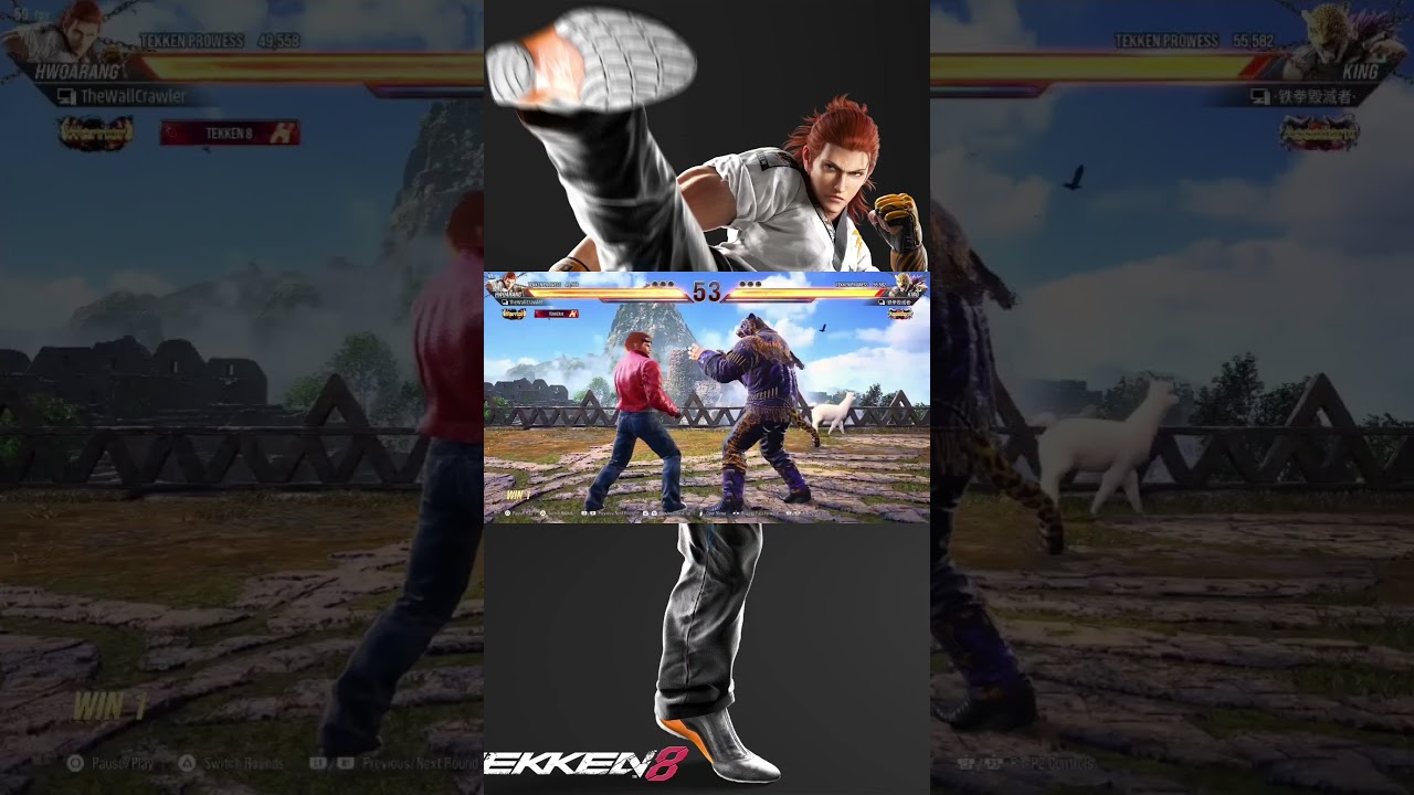 Don't try to parry heat smash #tekken8 #tekkenshorts #hwoarang