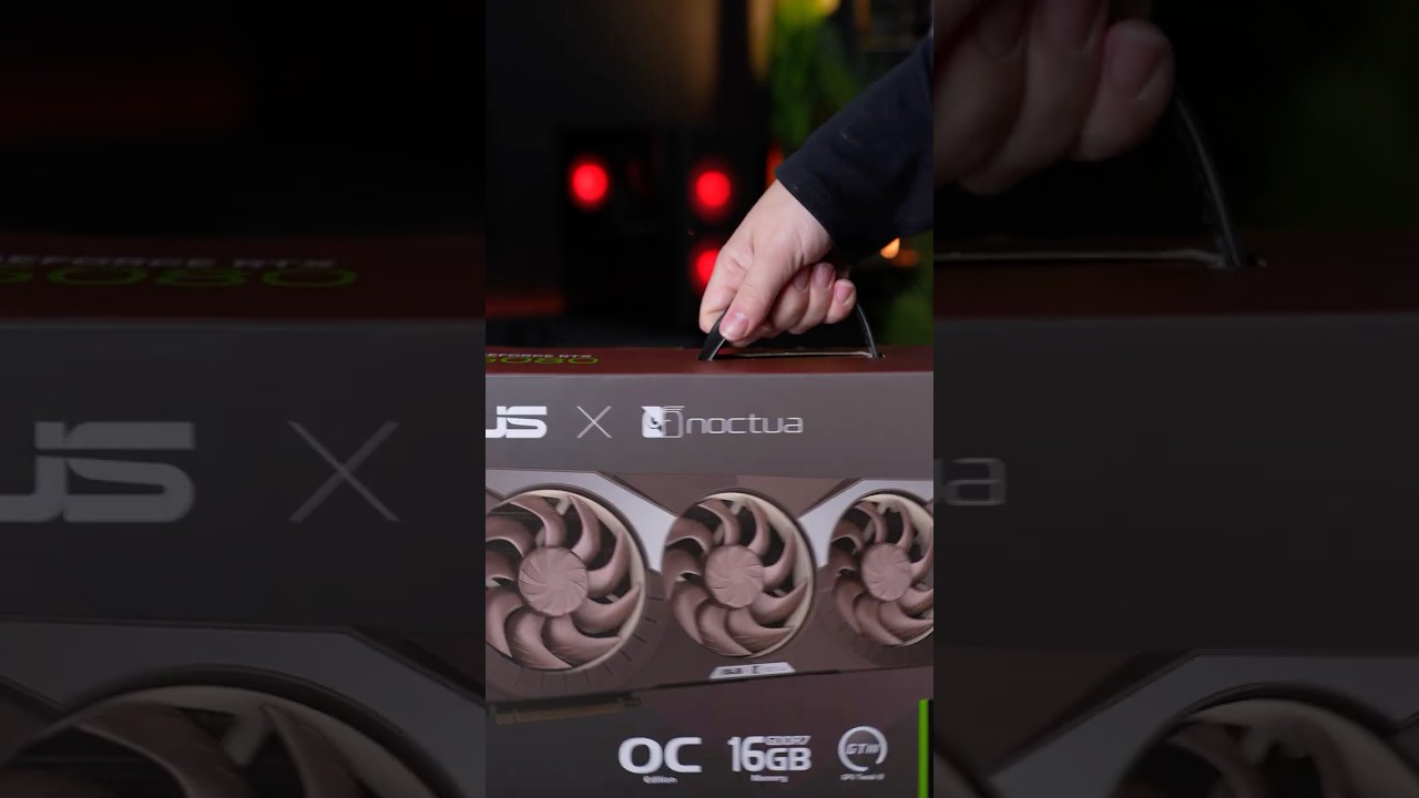 UNBOXING Asus GeForce RTX 5080 16GB GDDR7 Noctua OC Edition 🦉  #cartegraphique #asus #noctua