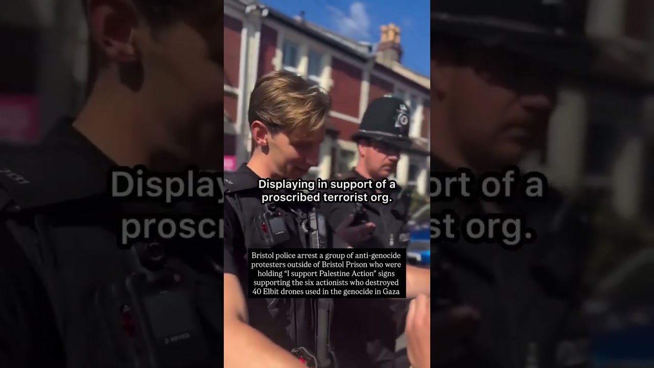 Arrests were made today outside HMP Bristol Prison after anti genocide protesters rallied