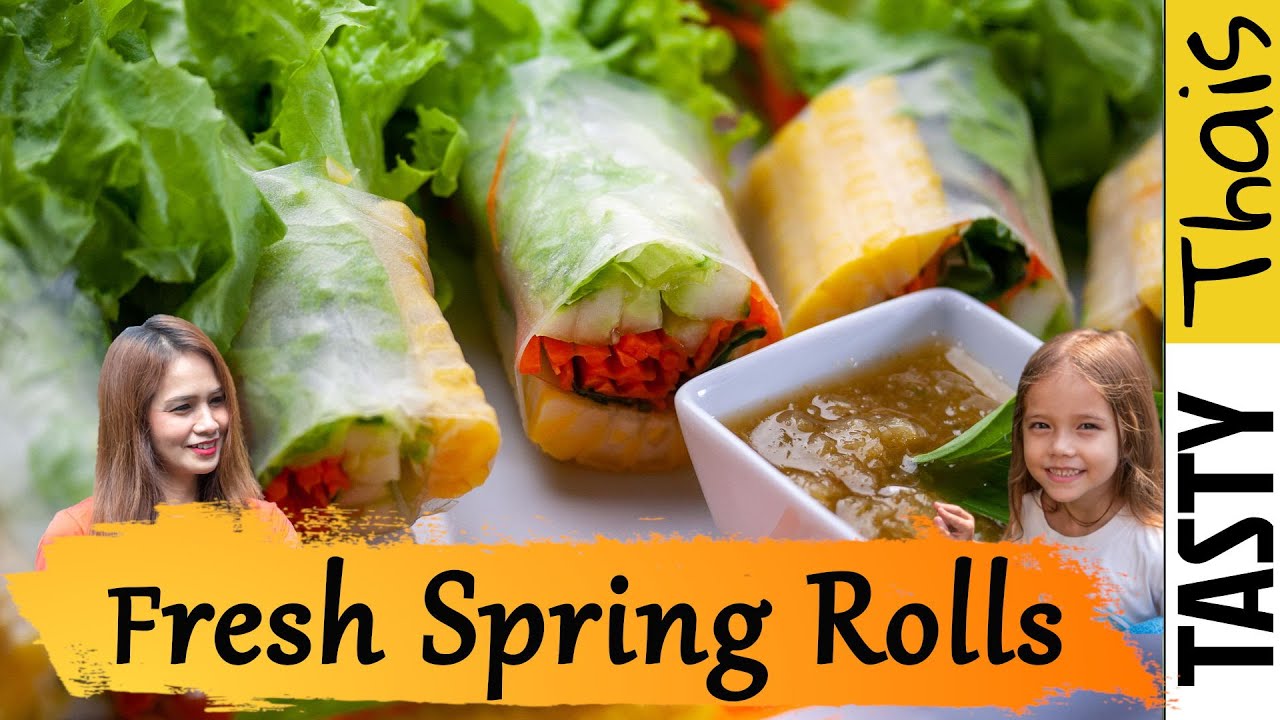 How to Make Fresh Spring Rolls - Vegan Friendly Easy Recipe with Thai Dipping Sauce