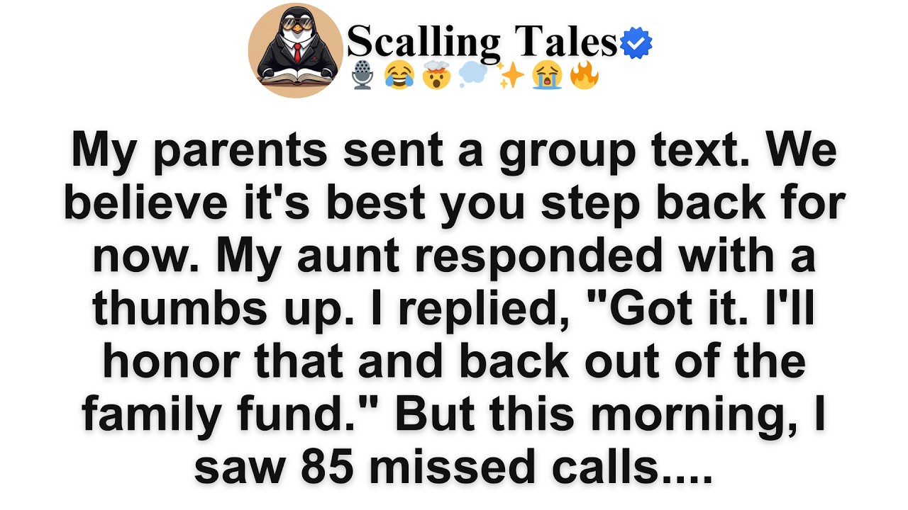 [FULL STORY]My parents sent a group text. We believe it's best you step back for now....