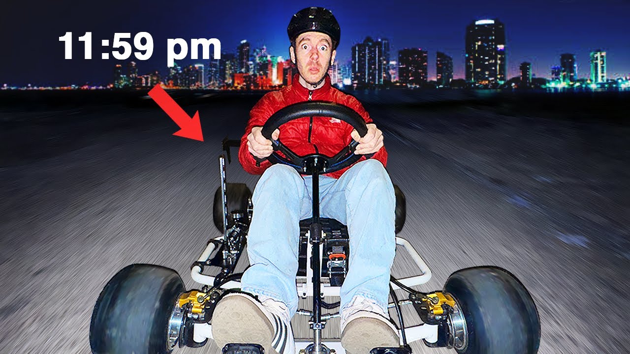I Took my Drift Kart Downtown (urban night drifting)
