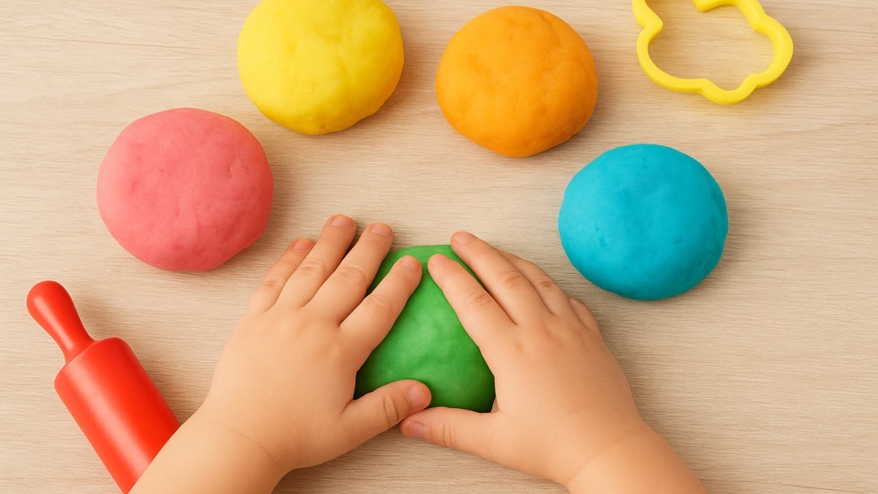 Homemade Playdough Fun! | Making Colorful Playdough | DIY for Kids