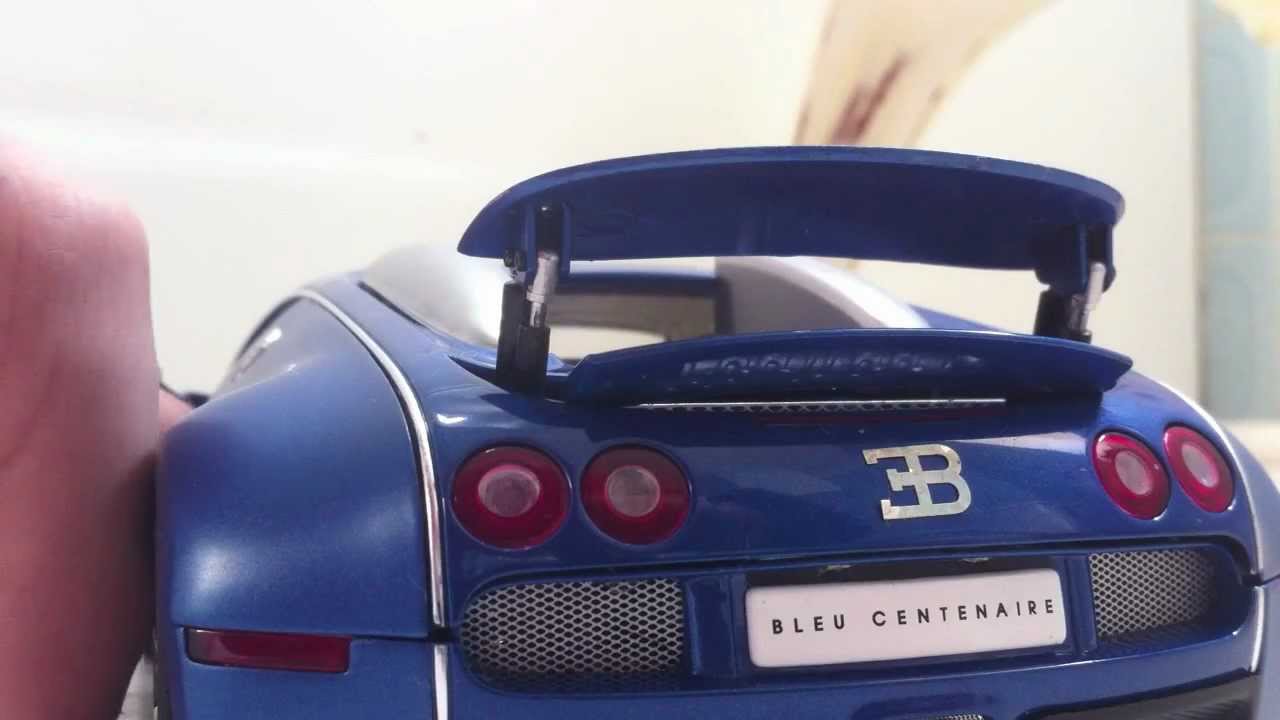 1:18 Bugatti Veyron Bleu Centenaire LED umbau, full light packet