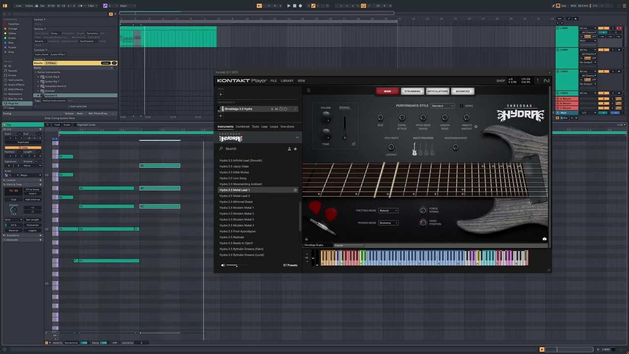 Shreddage Hydra 3.5 (Update 2.0.4) Pulse Legato Slide