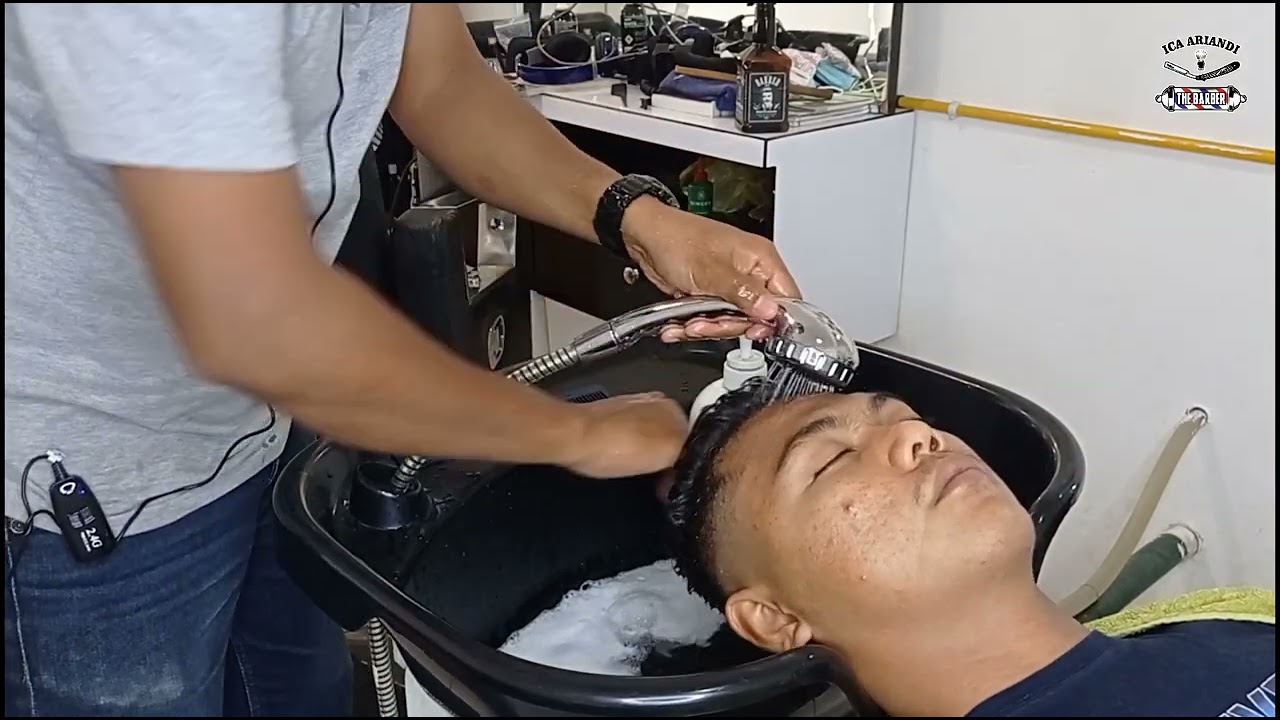 Cara mencuci rambut di barber | sangat mudah | Hairwash
