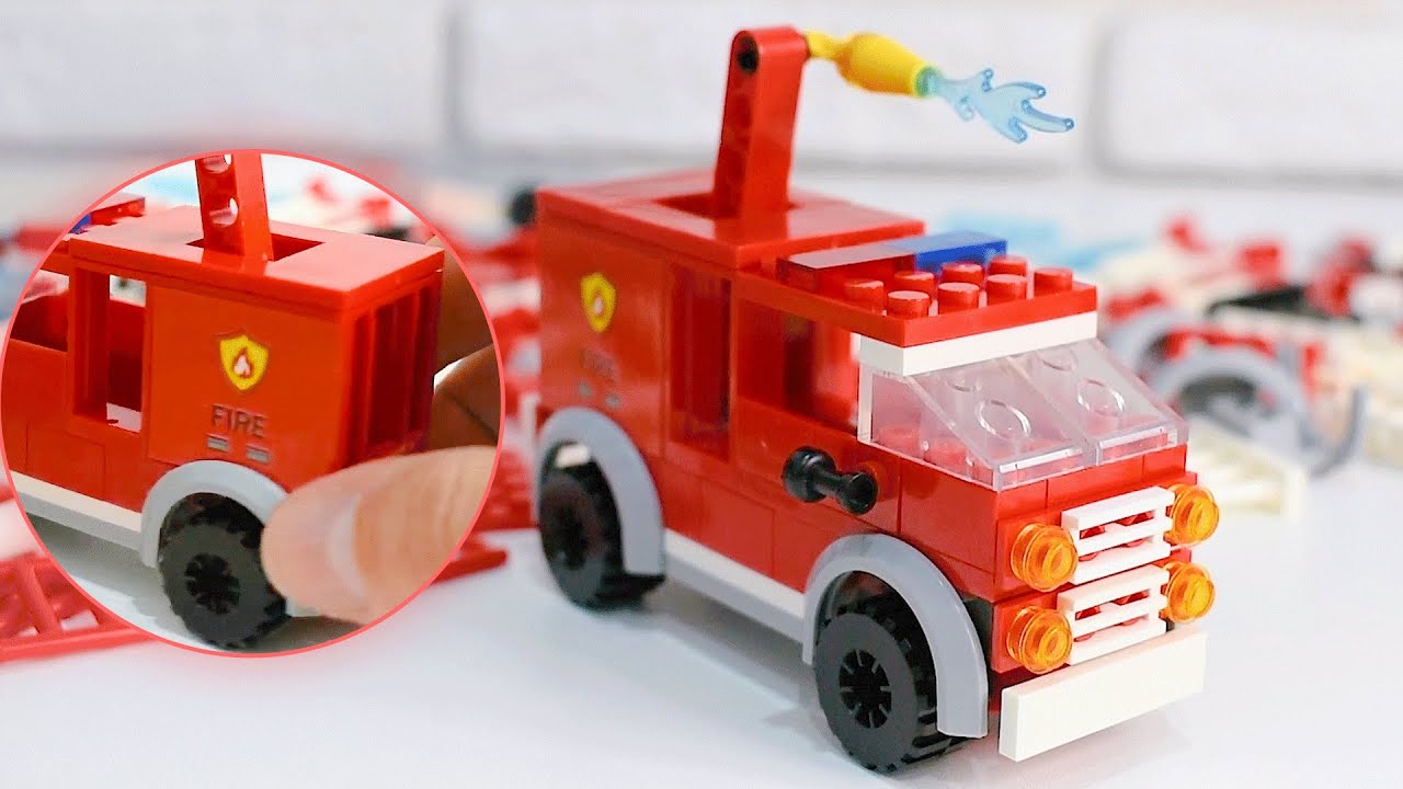 Fire Truck Build from bricks