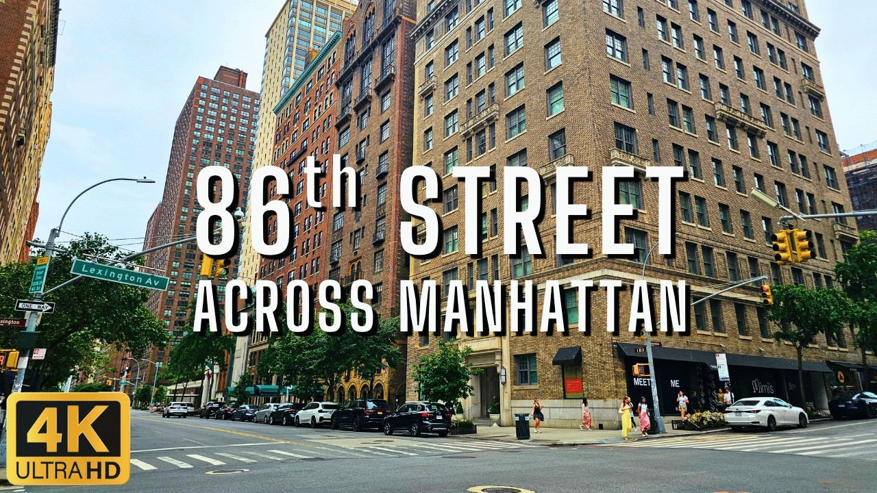 NYC Walk: 86th Street Across Manhattan | Upper West Side to Upper East Side via Central Park [4K]