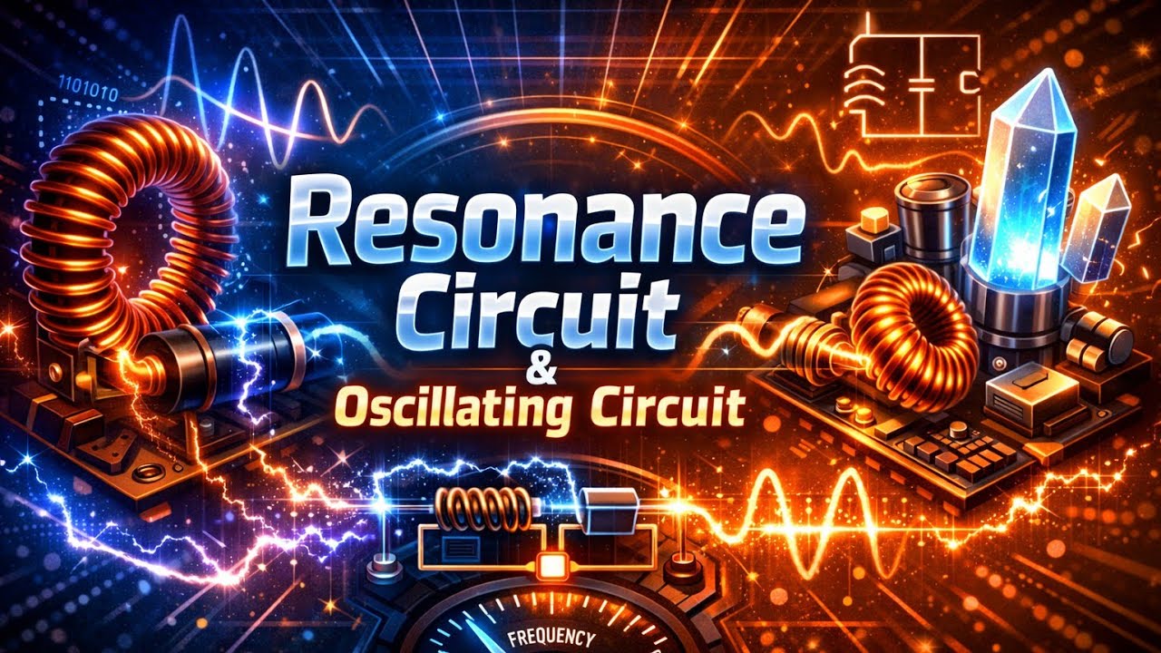 شرح الحصه الاخيره من شبتر ٤ وحل ٢٥ سؤال علي resonance circuit & oscillating circuit 