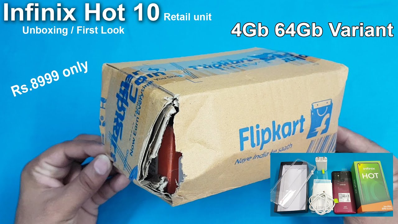 Infinix Hot 10 Unboxing / First Look | 4Gb 64Gb Variant | Infinix Hot 10 Retail Unit Specifications