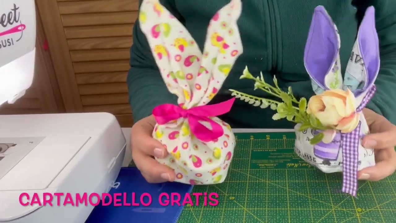 🌹ne farai tantissimi per PASQUA | Sacchetto coniglio con CARTAMODELLO GRATIS |Tutorial SUSI 939