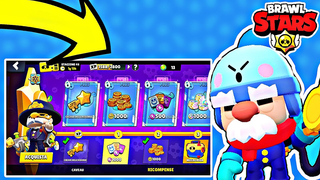 APRIAMO TUTTO il BRAWL PASS della SEASON 46!! - Brawl Stars ITA