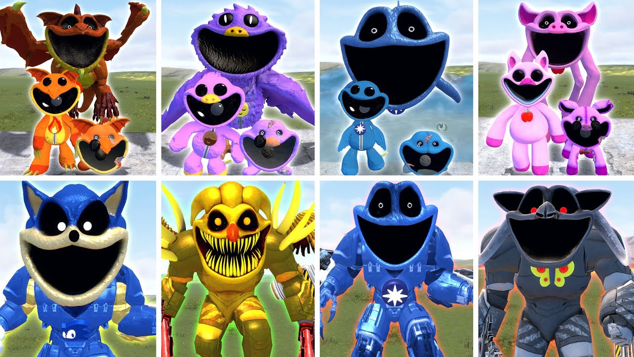 ALL FORGOTTEN SMILING CRITTERS VS ALL MECHATITAN - POPPY PLAYTIME CHAPTER 3 in Garry's Mod
