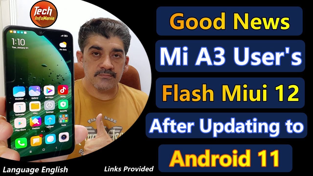 Установка MIUI 12 на Mi A3 после обновления до Android 11