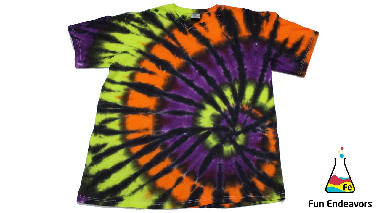 Halloween Spiral Tie Dye Shirt [Spooky Spiral #3]