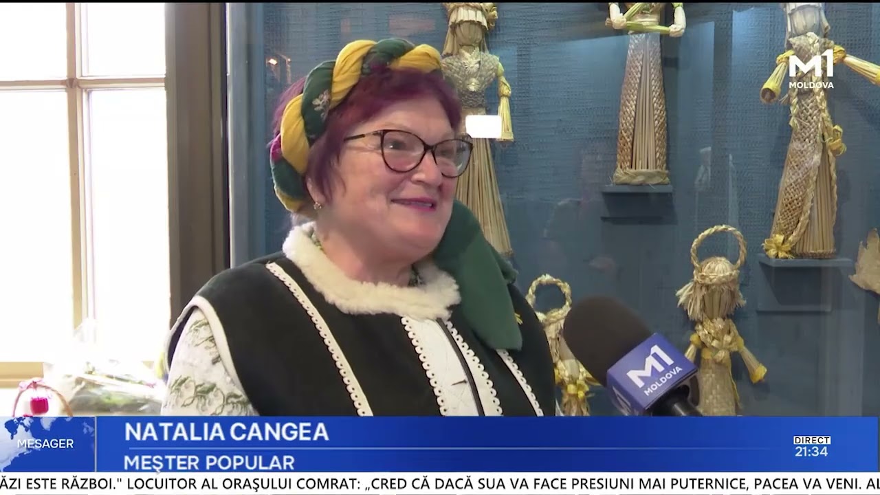 30 de ani de creații din fibre vegetale ale Nataliei Cangea, lucrări expuse la Chișinău