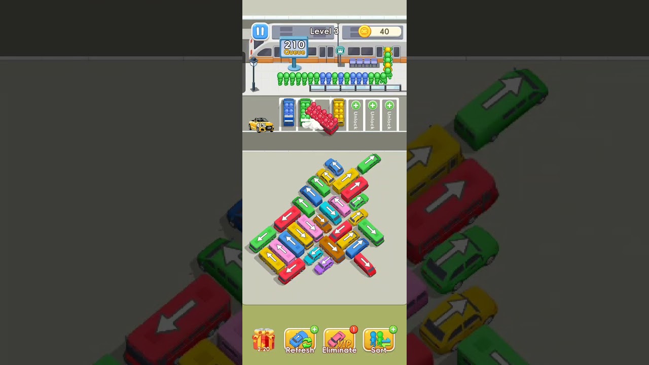 Car jam solver level 3.