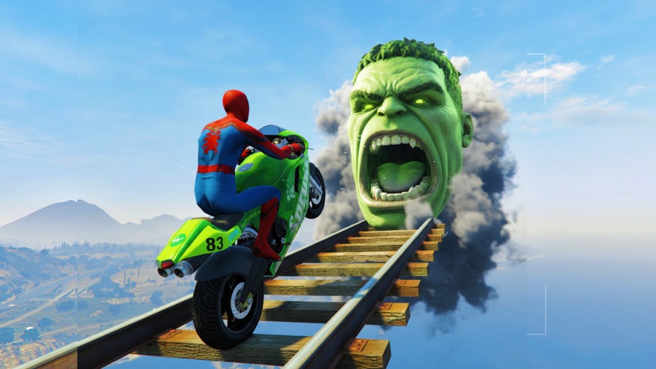 Spider-Man vs Hulk… But Spider-Man Rides Hulk! | GTA 5