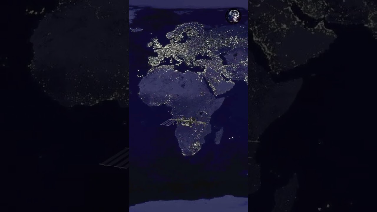 The Earth as seen from space at night
