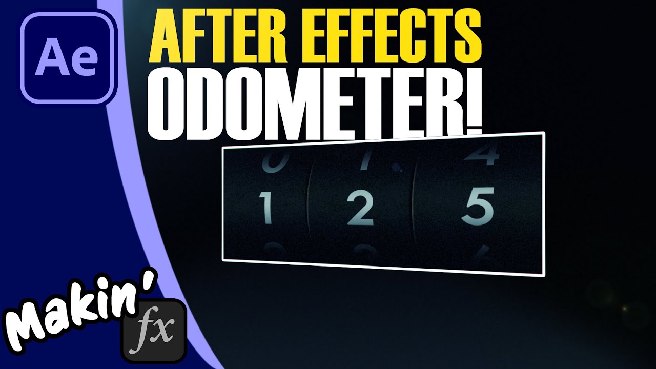 After Effects Expressions: создание вращающегося счётчика/одометра