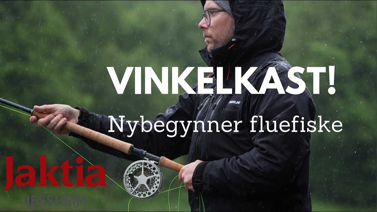 Nybegynner fluefiske - Vinkelkast i elv. Meget effektiv kasteteknikk (laksefiske eller &oslash;rretfiske)