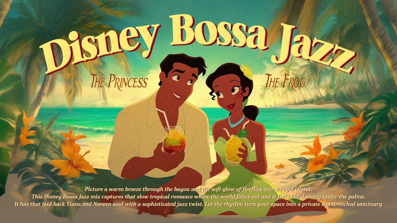 a disney bossa jazz playlist playing on tropical island | romantic love bossa | relax,coffee, study