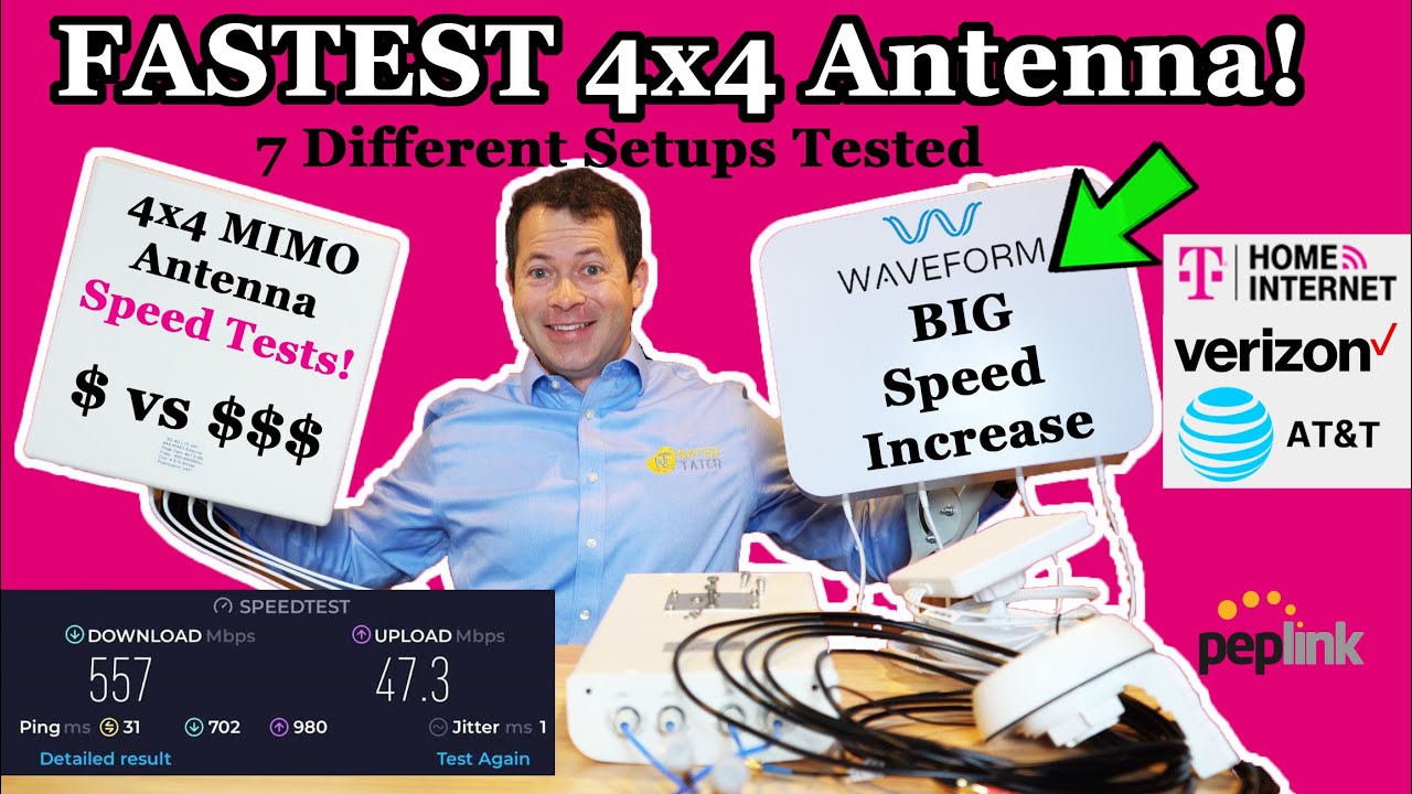✅ Лучшая внешняя антенна для домашнего интернета 5G — T-Mobile AT&T Verizon — 4x4 MIMO