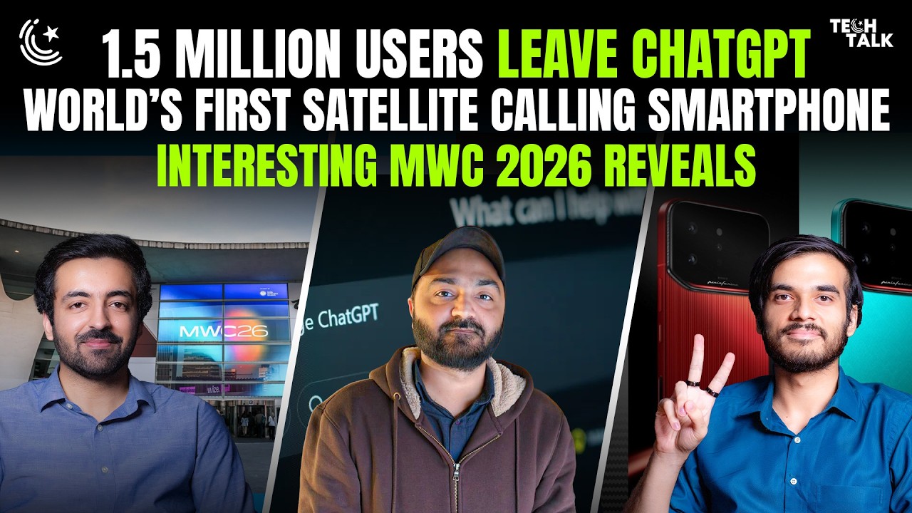 1.5 Million Users Leave ChatGpt | World's First Satellite Calling Smartphone | MWC2026
