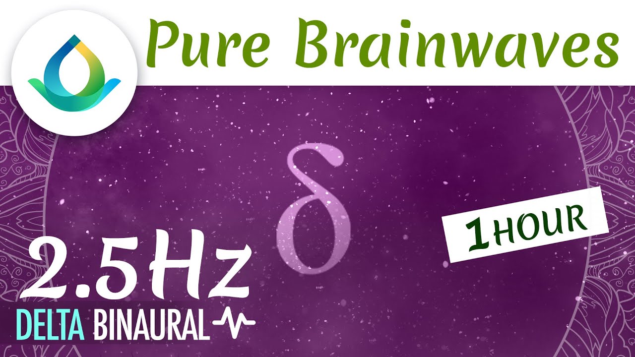 Delta Waves Meditation (2.5 Hz ~ Pure) | Anxiety Relief ◑ 1hr Binaural Beats ❁ Gaia Meditation