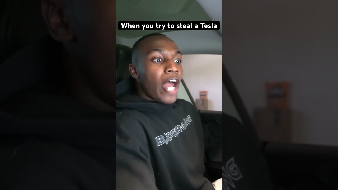 When you try to steal a Tesla | #shorts
