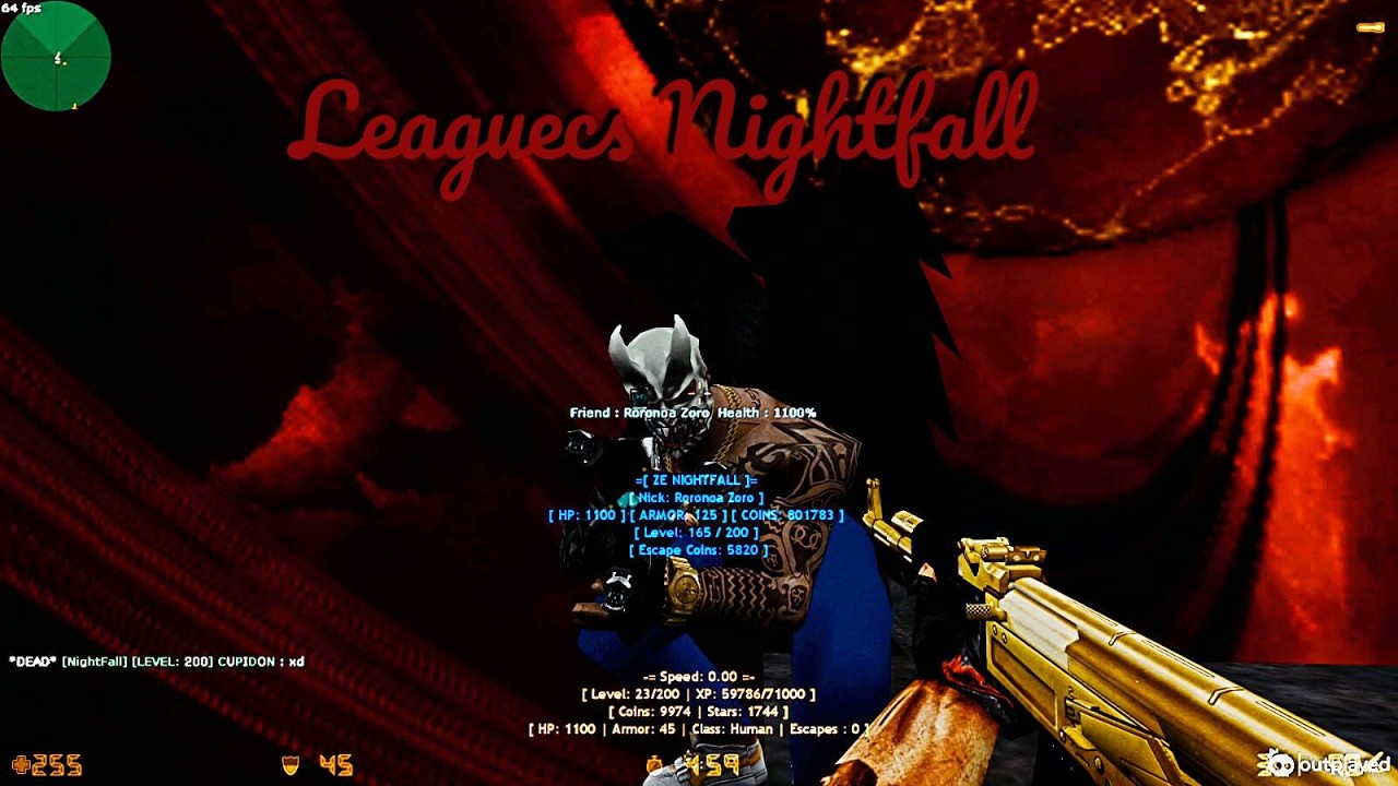 LEAGUECS | Nightfall Zombie Escape [FASTDL | 1000 FPS] map ze_samsun_escape_ls