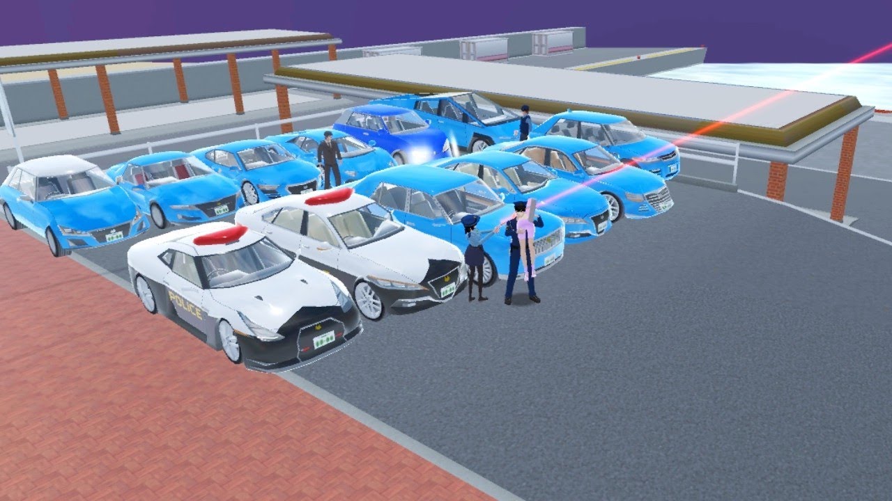 All Dark Blue Cars Collect at Beach ⛱️ & Sea ⛵ Area with protection police Safely👮🏼‍♂️Car's 🚓🚔