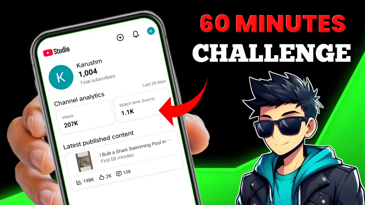 1 Hour Shorts Challenge - 1K Subscribers in 1 Hour | Real Growth LIVE Proof & Tutorial
