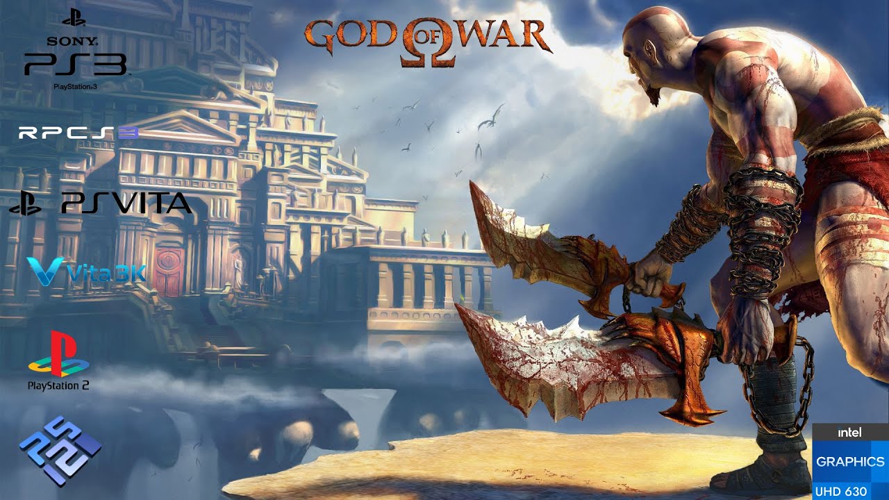 God Of War PS3 PSVITA PS2 rpcs3 vita3k pcsx2  UHD 630