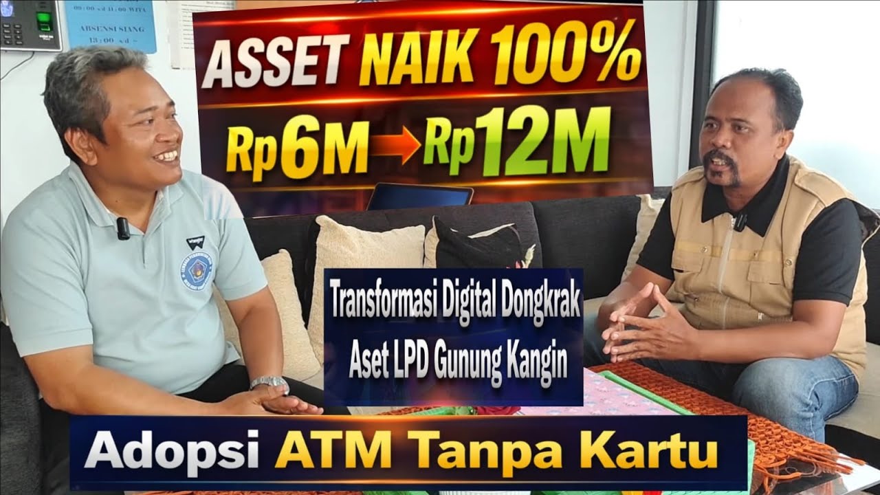 ATM Tanpa Kartu‼️ Aset Naik 100℅ Transformasi Digital Dongkrak Aset LPD Gunung Kangin