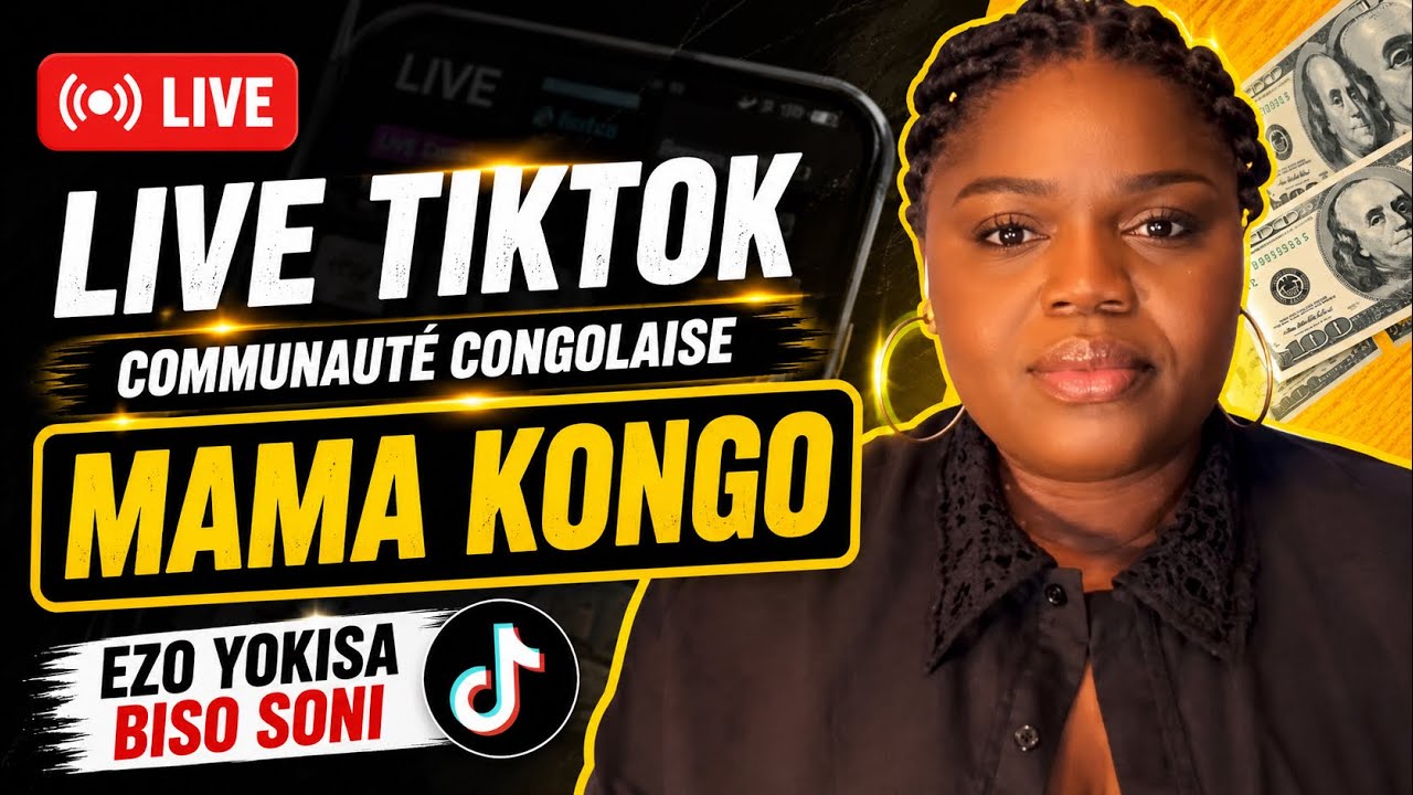 live tiktotk : mama Kongo communauté congolaise, ezo yokisa biso soni 