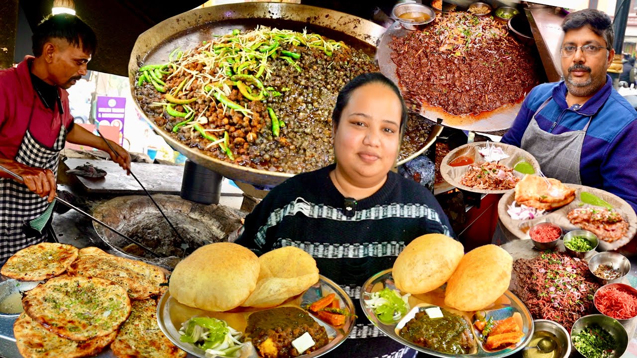 Top 3 Amritsar Nashta | Amritsari Desi Ghee wala Kulcha Chole Bhature Chole | Street Food India