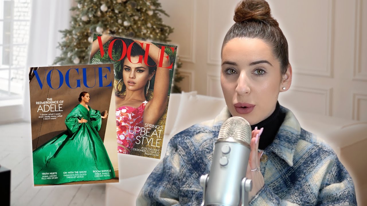 ASMR Magazine Reading, Flipping & Tracing