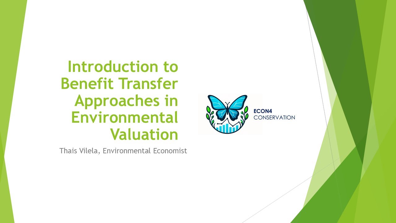 An Introduction to Benefit Transfer Approaches in Environmental Valuation